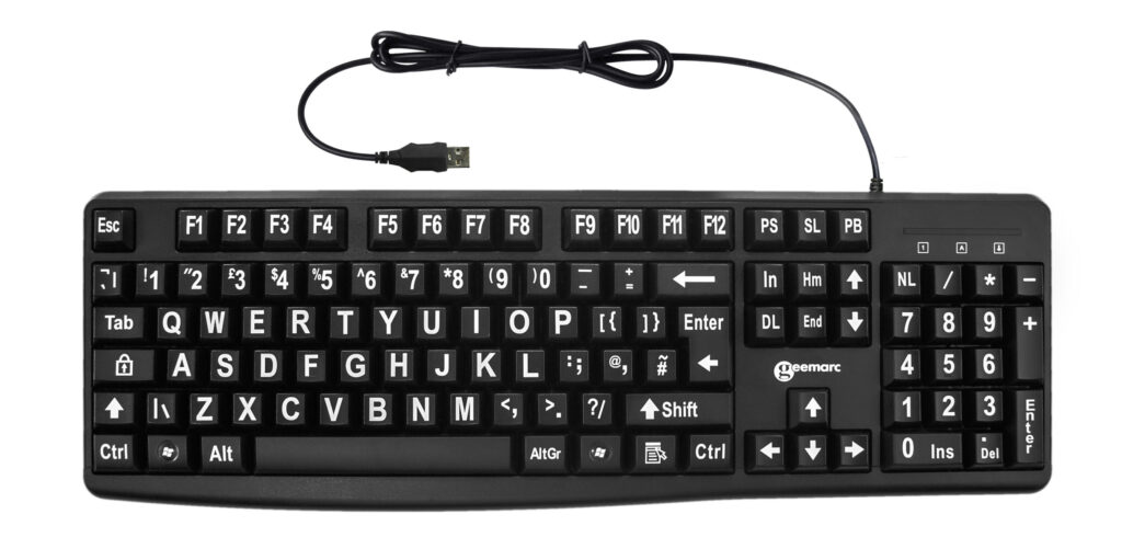 Standard KEYBOARD - Black - Geemarc UK